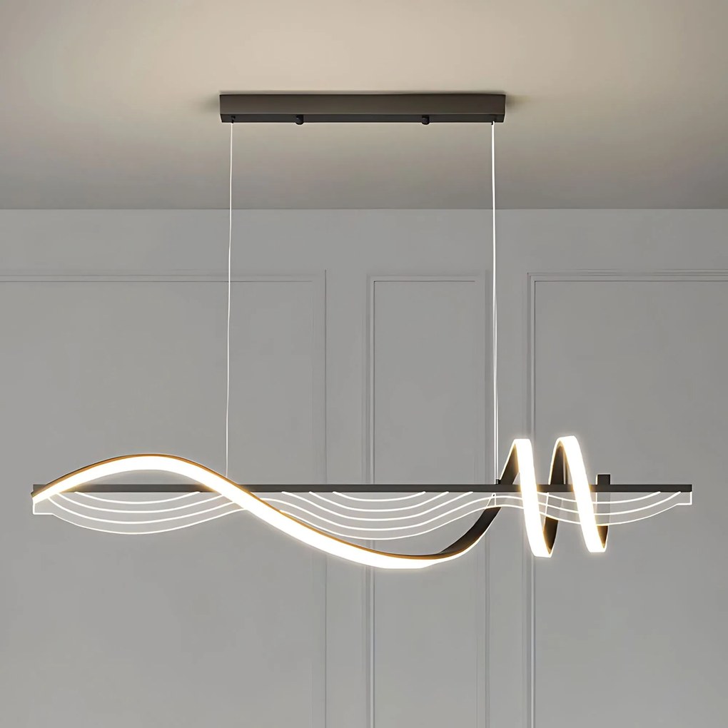 Lampa WISZĄCA LED LHJ041-CP 100 cm CZARNA