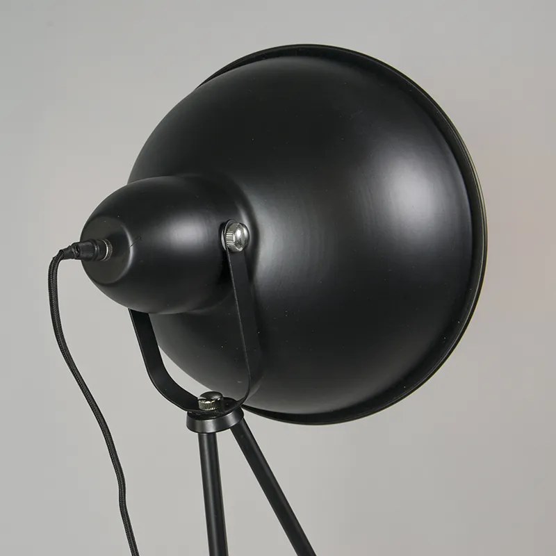 Lampa podłogowa industrialna statyw czarna ze złotem - Magna Basic 25 Nowoczesny Oswietlenie wewnetrzne