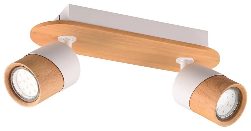 Biało-brązowa lampa sufitowa ø 6 cm Aruni – Trio