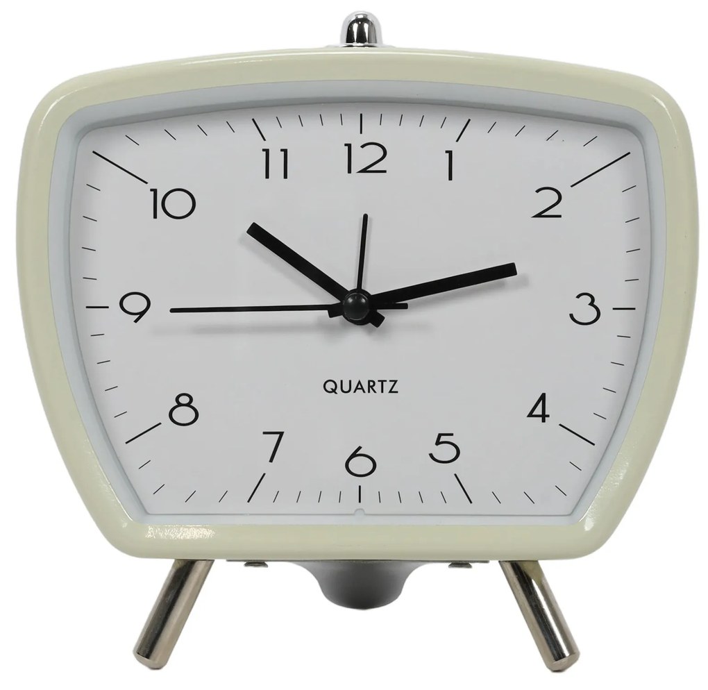 Zegar budzik retro CATHY, 14 x 14 cm