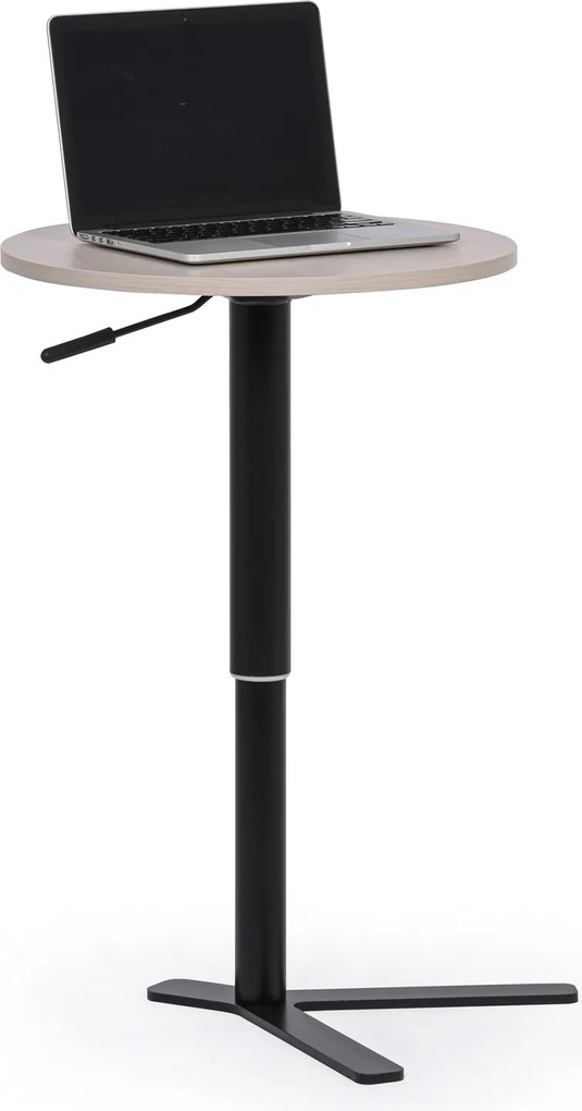 Stolik odkładczy, z regulacją wysokości, 51-77 x 50 cm, biały dąb