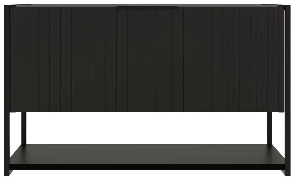 Szafka pod umywalkę TURF BLACK VINTAGE 80-1S 80cm czarna STRAMA