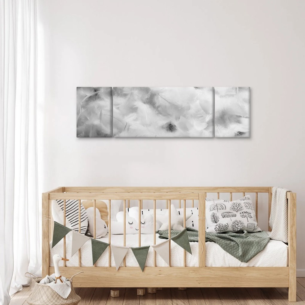 Obraz - Chmury piór (170x50 cm)