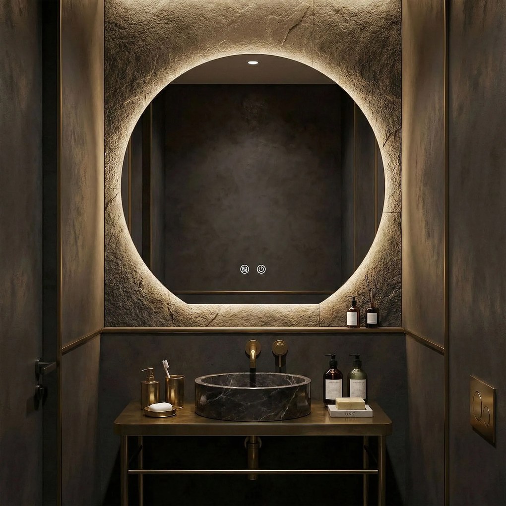 Lustro ścienne LED 80cm Fabio