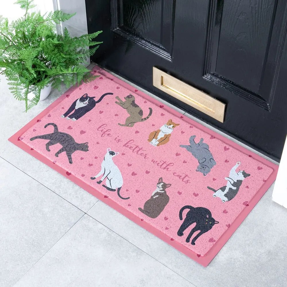 Wycieraczka 40x70 cm Life Is Better With Cats – Artsy Doormats