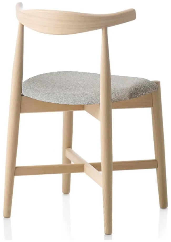Beżowo-naturalne krzesło z litego drewna dębowego Dora – Hammel Furniture