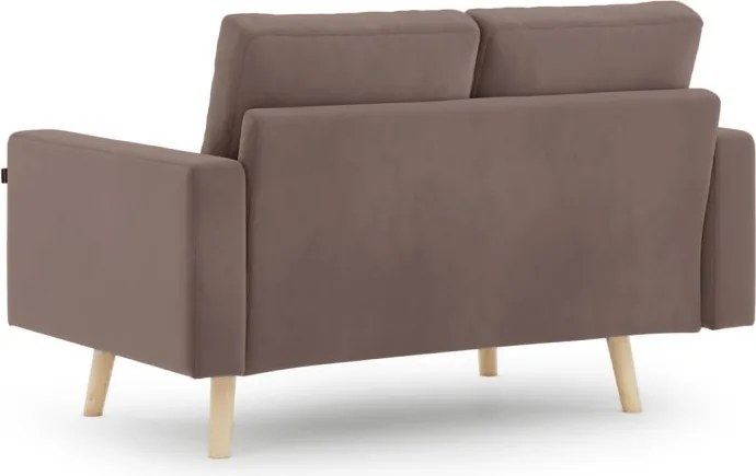 Ciemnobrązowa 2-osobowa sofa MANDI