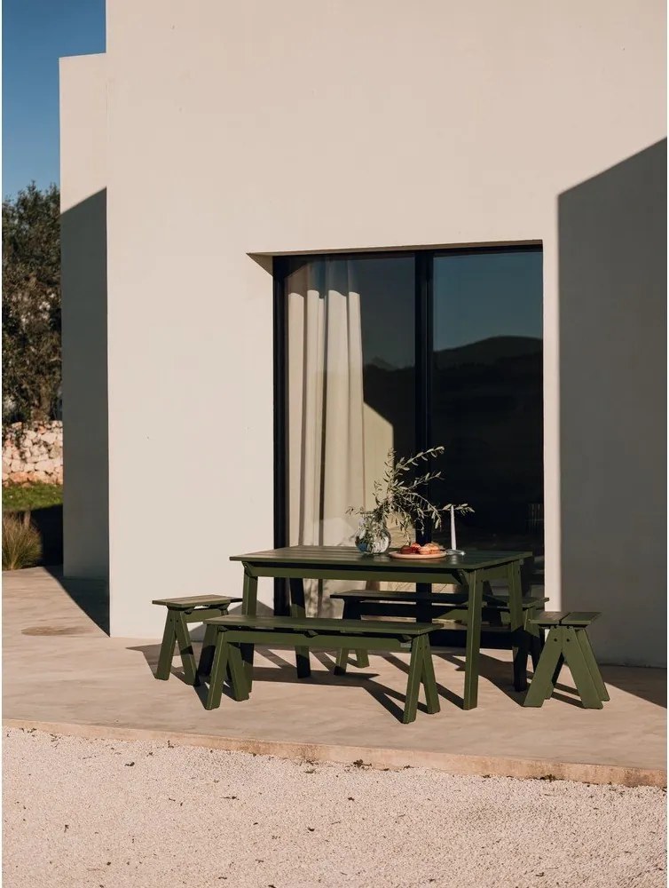 Stół ogrodowy z litego drewna sosnowego 77x140 cm Navo – noo.ma