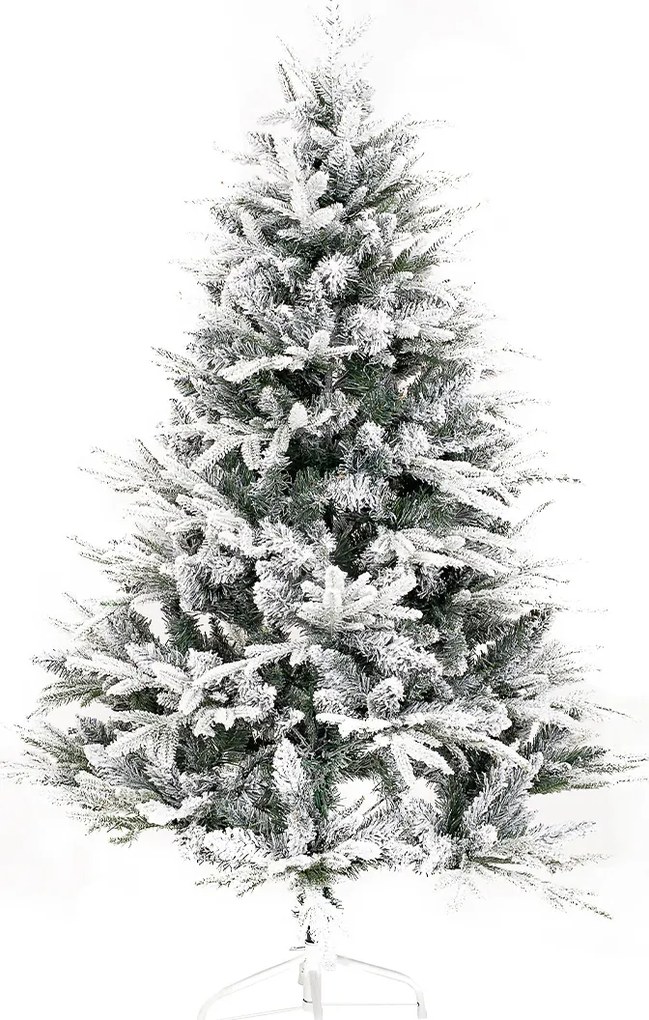 Choinka bożonarodzeniowa zaśnieżona ze stojakiem Cardiff, 120 cm, 120 cm