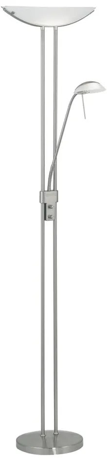 Lampa stojąca w kolorze matowego srebra ze szklanym kloszem (wysokość 180 cm) BAYA – EGLO