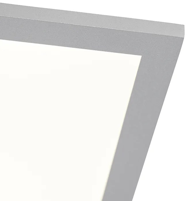 Stalowa lampa sufitowa 120cm z wbudowanym LED i pilotem - Liv Nowoczesny Oswietlenie wewnetrzne