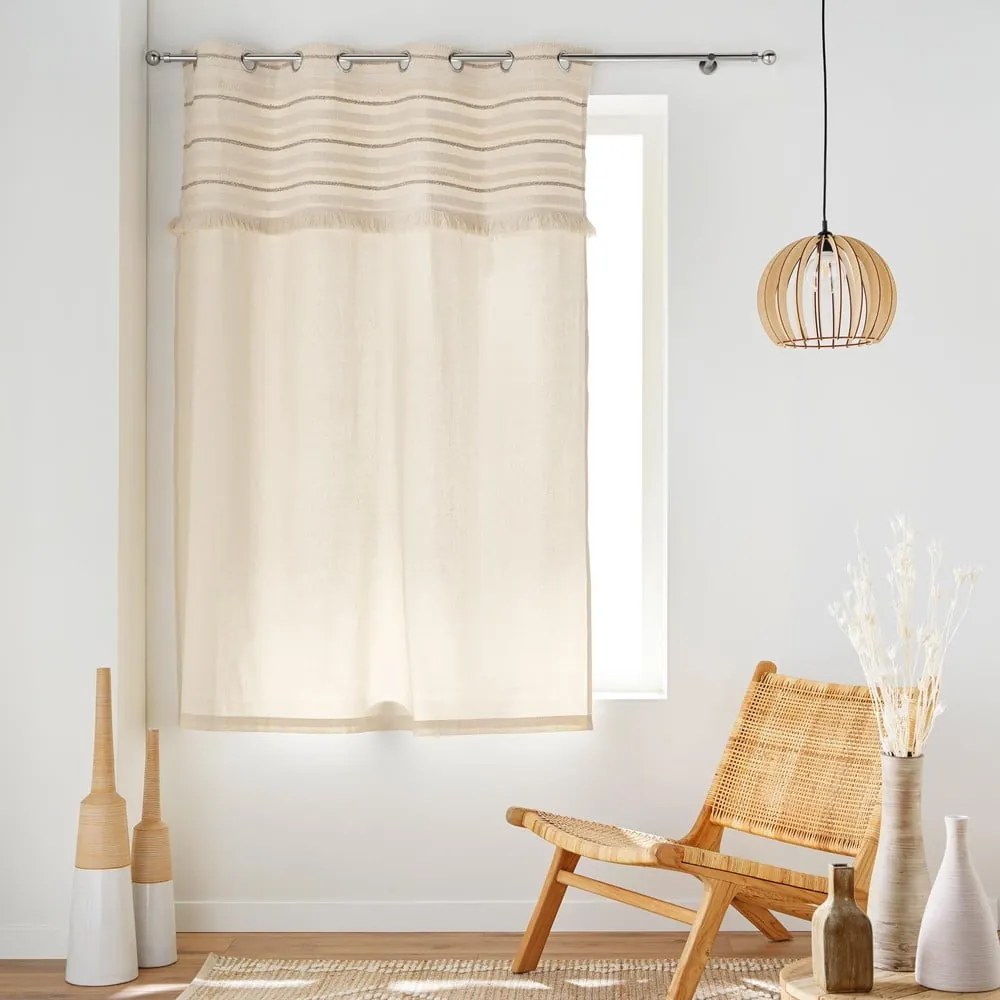 Zasłona w naturalnym kolorze 140x180 cm Atlas – douceur d'intérieur