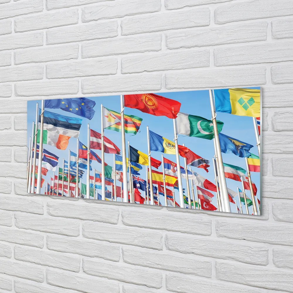 Szklany Panel Festiwal Flag Narodowych