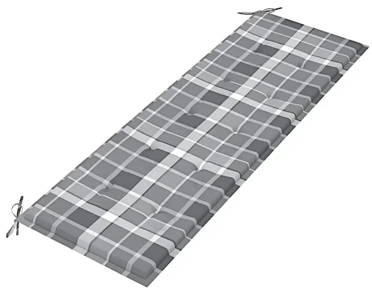 Drewniana ławka z poduszką N1-M17