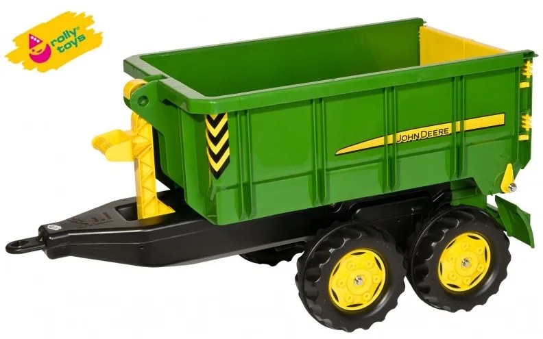 Rolly toys duża dwuosiowa przyczepa john deere wywrotka