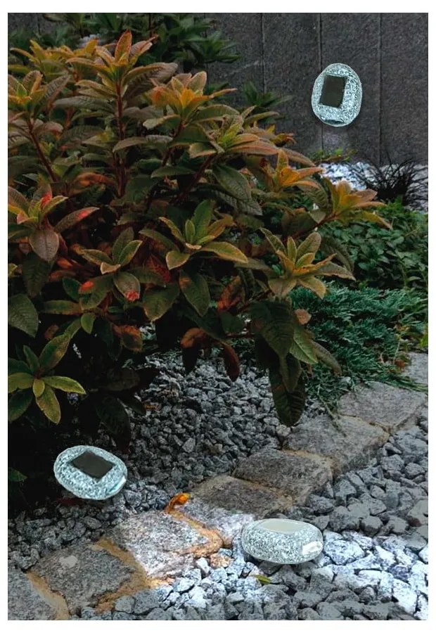 Solarne lampy zewnętrzne zestaw 3 szt. (wysokość 2,5 cm) – Garden Pleasure