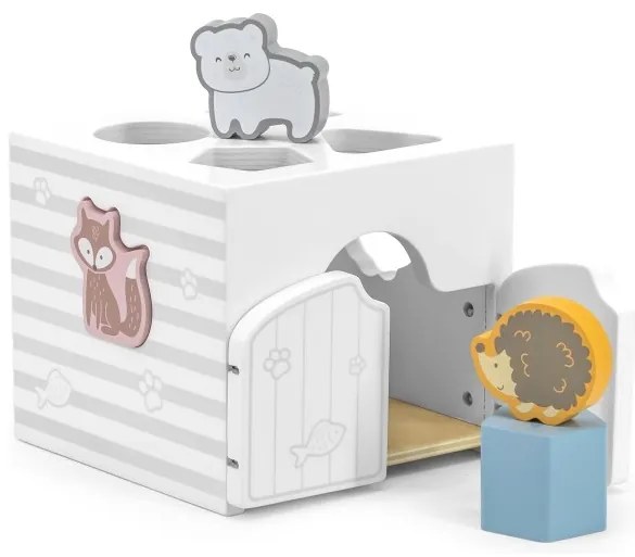 Viga polarb sorter edukacyjny grzechoczące klocki montessori