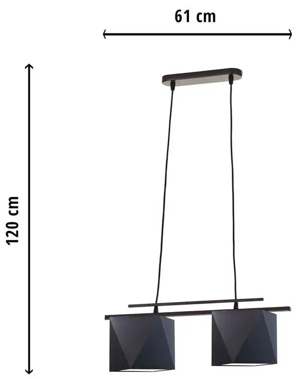 Podwójna elegancka lampa wisząca 18 kolorów do wyboru E8-G35