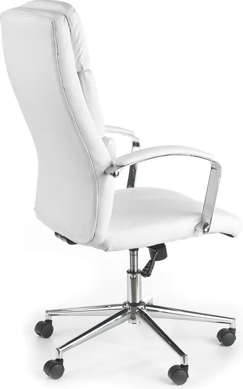 Biały fotel biurowy Aurelius Halmar