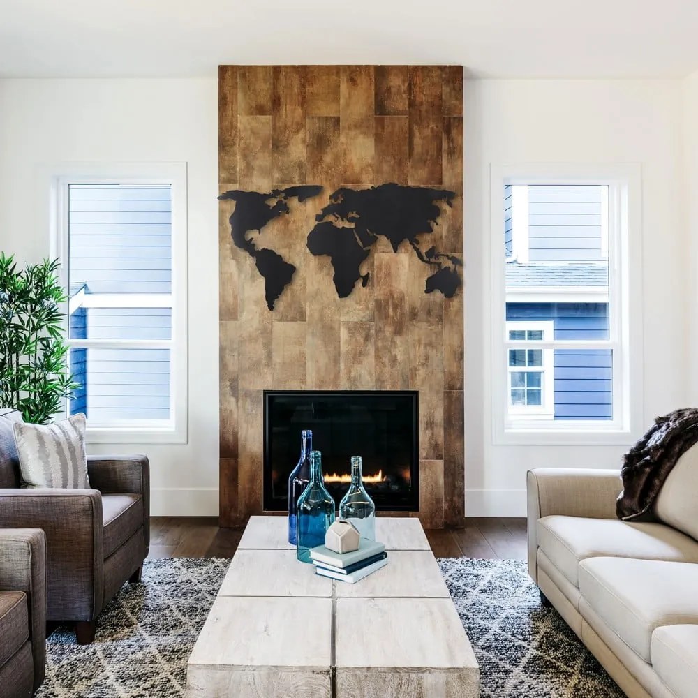 Mapa ścienna 120x60 cm Silhouette – Bystag