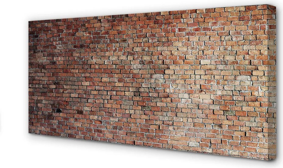 Obraz drukowany na płótnie Wyrazista Ściana Z Cegieł