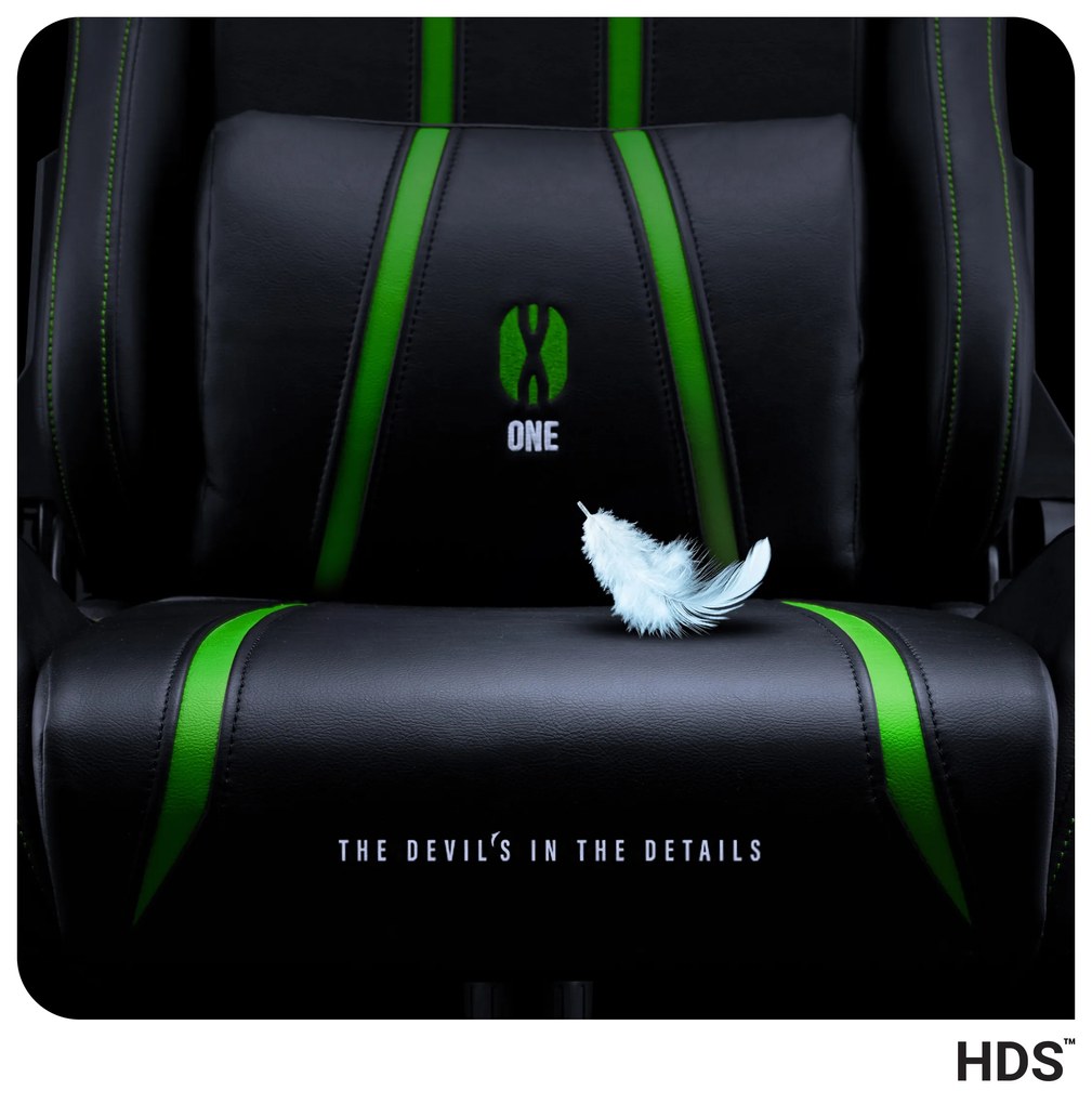 Fotel gamingowy Diablo X-One 2.0 Normal Size, czarno-zielony