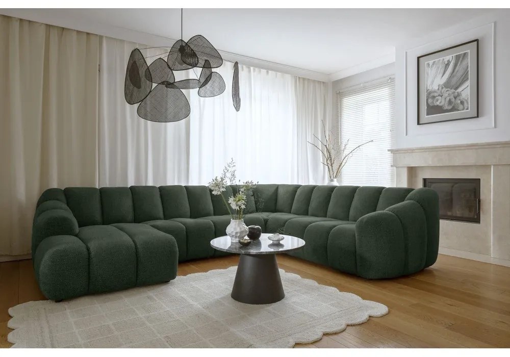 Ciemnozielony narożnik (prawostronny/w kształcie litery U) Shell – Miuform