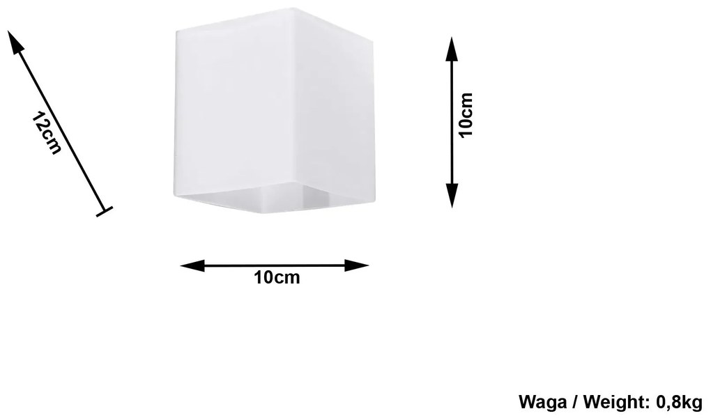 Szklany minimalistyczny kinkiet E732 G3-P88