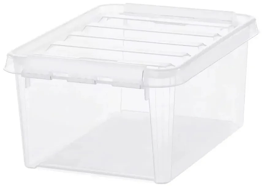 SmartStore Pojemnik z białymi klipsami Classic, 8l, 8 l
