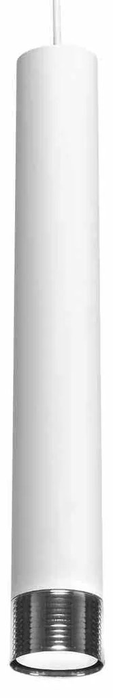 Lampa wisząca, biała, nad wyspę DANI WHITE/CHROME 1xGU10