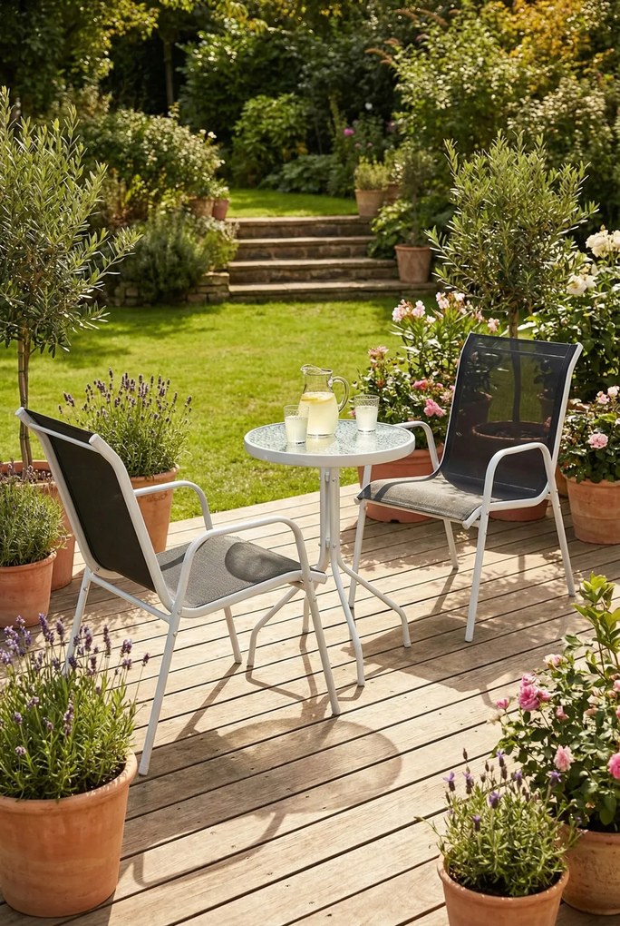 Zestaw mebli ogrodowych typu bistro W9-E62