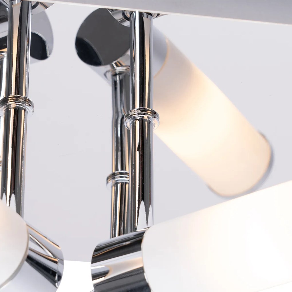 Zewnetrzna Nowoczesna lampa sufitowa do łazienki chrom 4-punktowa IP44 - Bath Nowoczesny Oswietlenie zewnetrzne