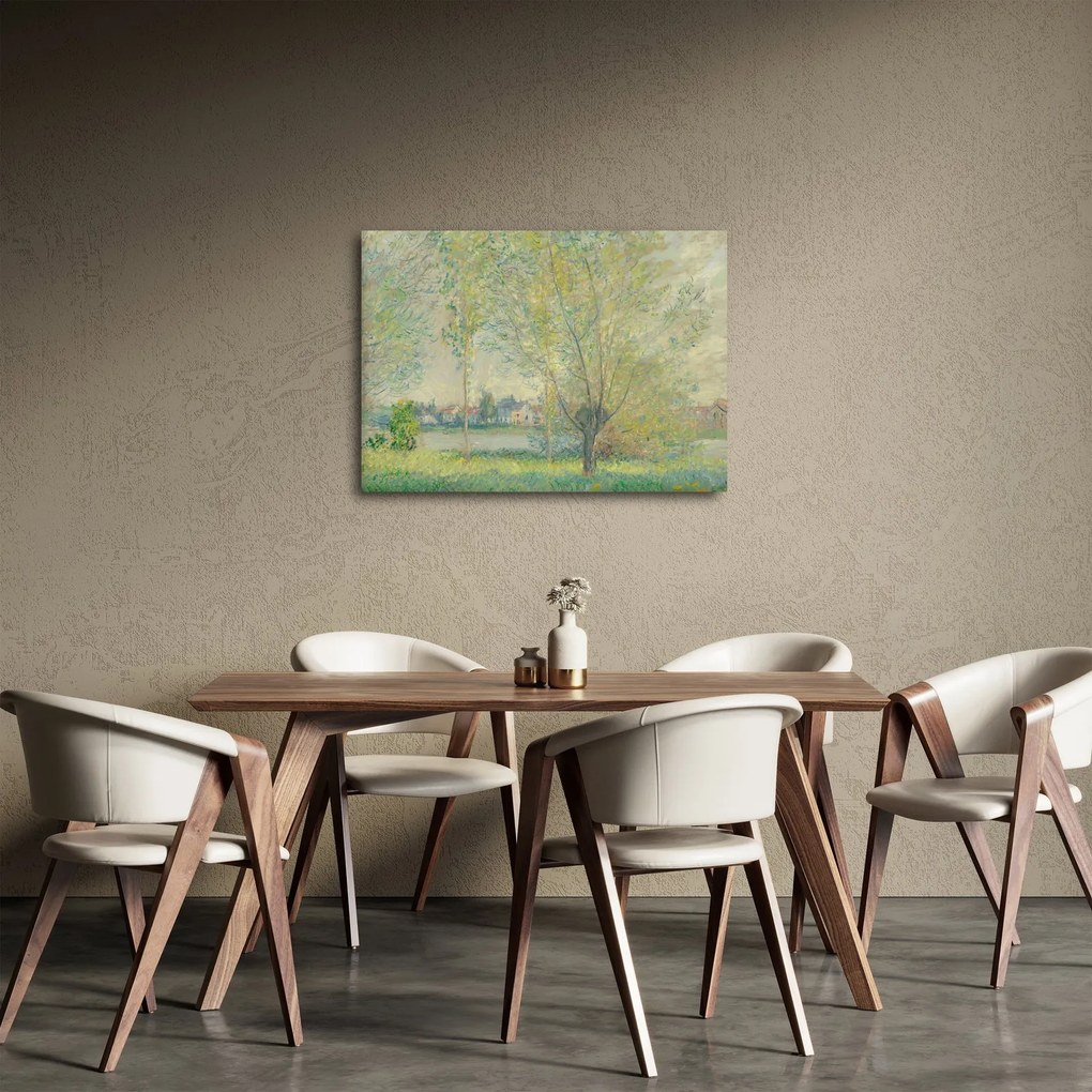 Obraz - Claude Monet, The Willows, reprodukcje (70x50 cm)