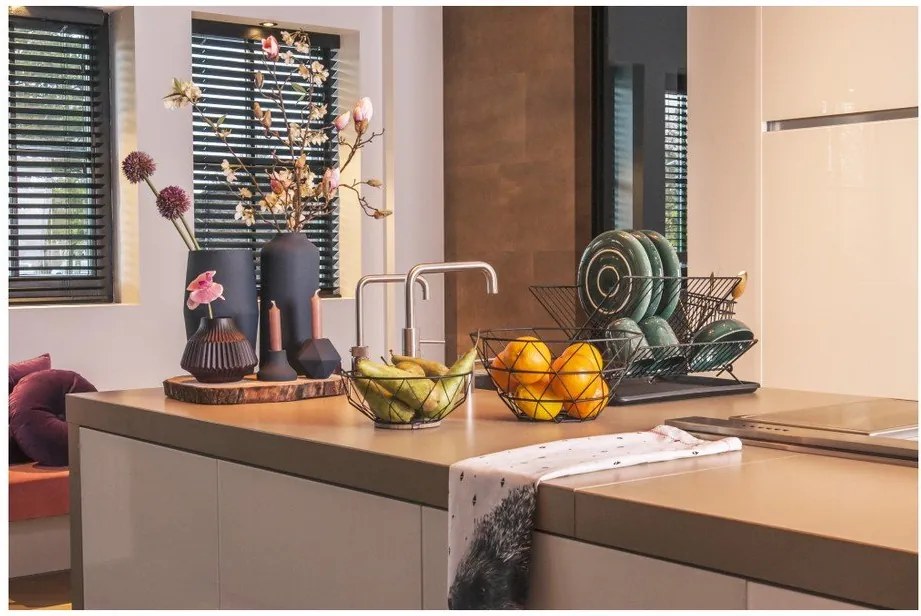 Czarny ociekacz na naczynia PT LIVING