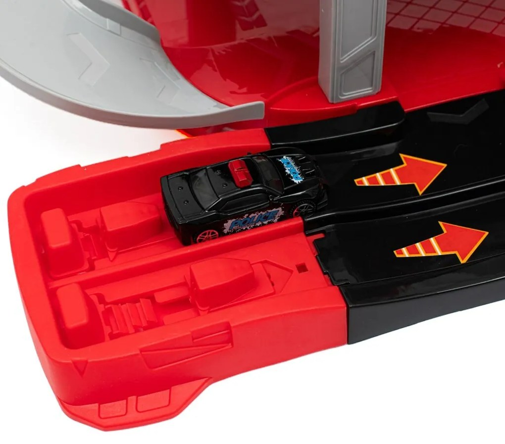 Baby Mix Garage dla dzieci z helikopterem, 60 x 33x 29 cm