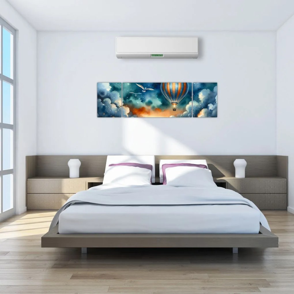 Obraz - Lot pod nocnym niebem (170x50 cm)