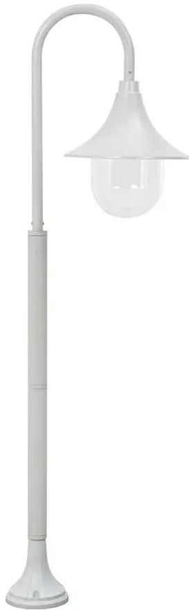 Biała pojedyncza lampa ogrodowa stojąca - A464 N1-F54