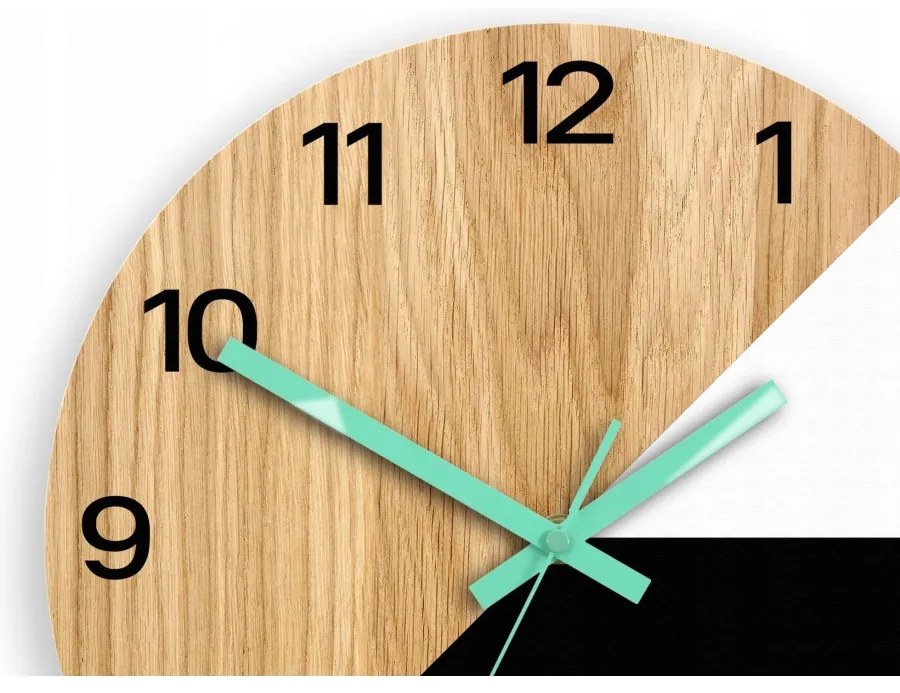 Zegar na ścianę nowoczesny efektowny okrągły cichy do kuchni salonu pokoju