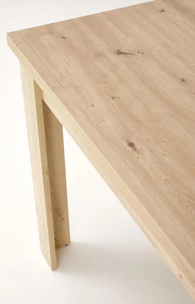Prostokątny rozkładany stół dąb artisan Rarad