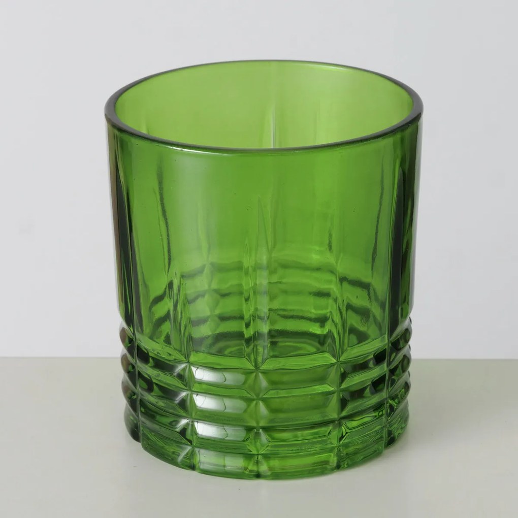 Zielona szklanka WHISKEY, 9 cm