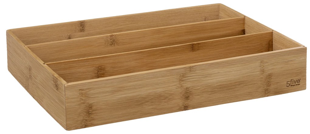 Organizer na sztućce BAMBOO, 3 przegrody