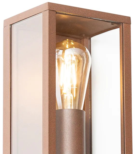 Zewnetrzna Industrialna lampa ścienna brązowa rdza 26 cm IP44 - CharloisPrzemysłowy Oswietlenie zewnetrzne