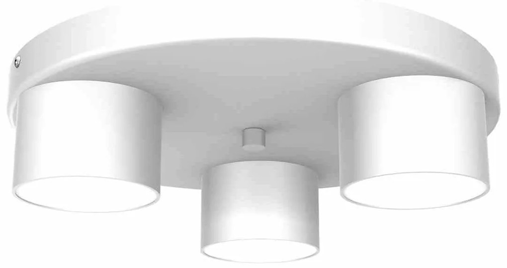 Lampa sufitowa, potrójna, biała DIXIE White 3xGX53, na kole