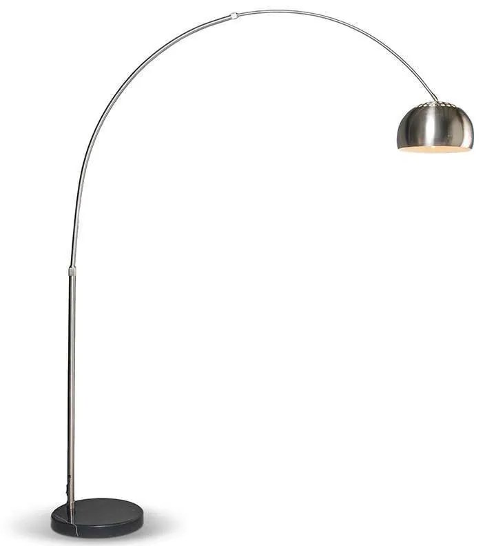 Luk Nowoczesna lampa łukowa ze stali regulowana - Grande Nowoczesny Oswietlenie wewnetrzne