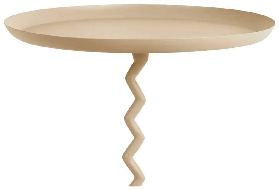 Metalowy okrągły stolik ø 44 cm Zig Zag – Leitmotiv