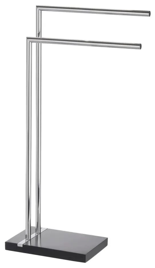 WENKO 20461100 - Stojak na ręczniki NOBLE 45,5x82 cm chrom/czarny