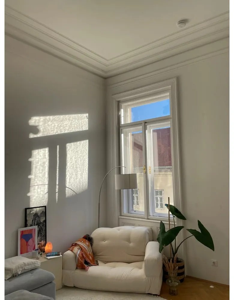 Rozkładany fotel z lnianym obiciem Karup Design Hippo Linen
