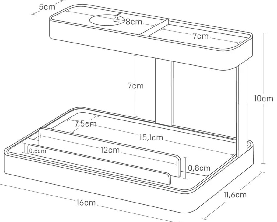 Metalowy stojak na tablet Tower – YAMAZAKI
