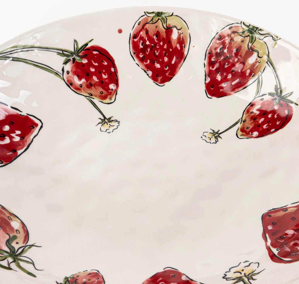 Miska w truskawki STRAWBERRY, Ø 34 cm