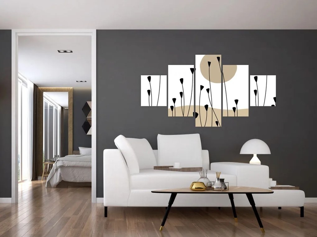 Obraz - Łąka graficzna N⁰2 (125x70 cm)